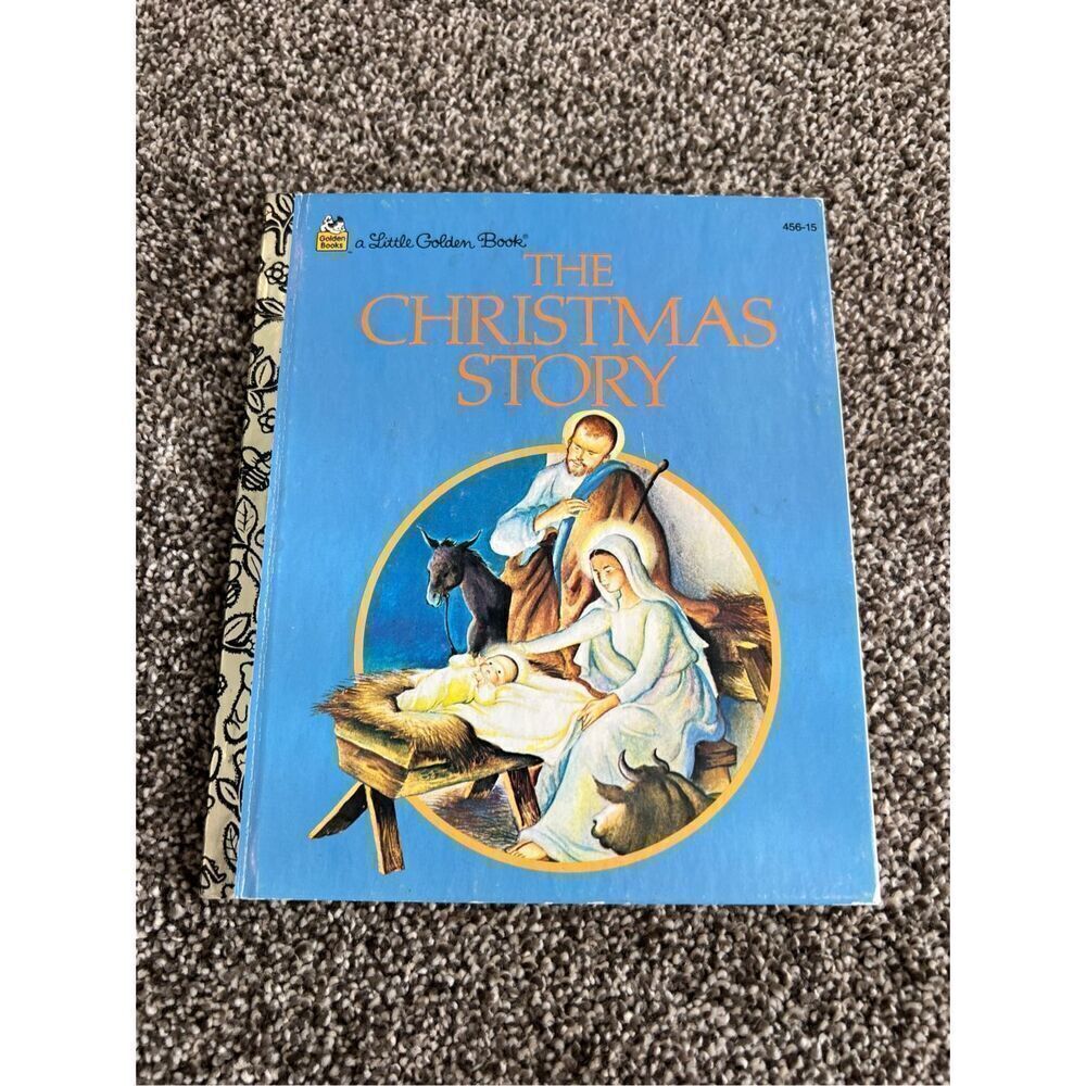 Vintage 1994 The Christmas Story A Little Golden Book Hardcover